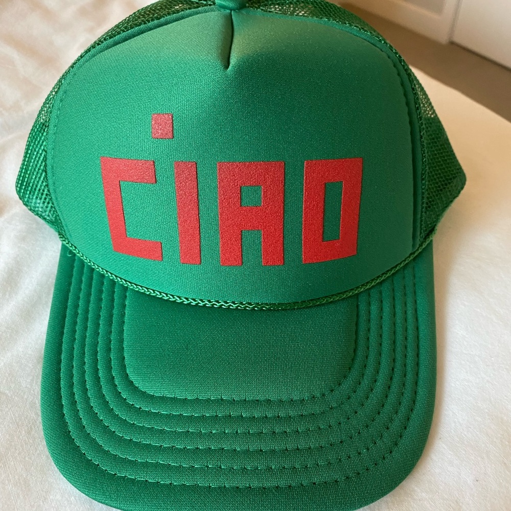 Clare V Green Trucker Hat
